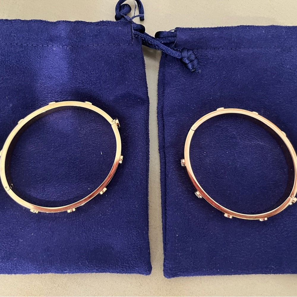 2-for-1 Deal! Tory Burch “Miller Stud” Hinge Bracelets